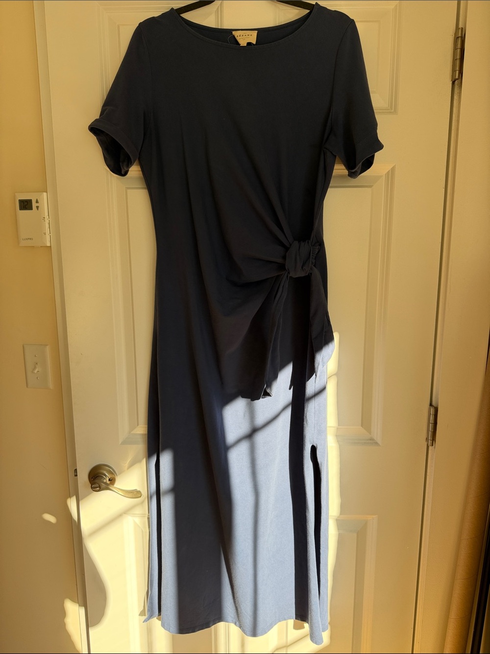 Sezane Pippa Dress Washed Blue - Size XL - Picture 3 of 4